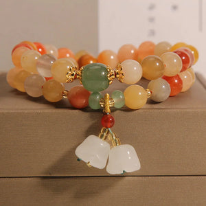 Natural Colourful Tourmaline Jadeite Women's Bracelet